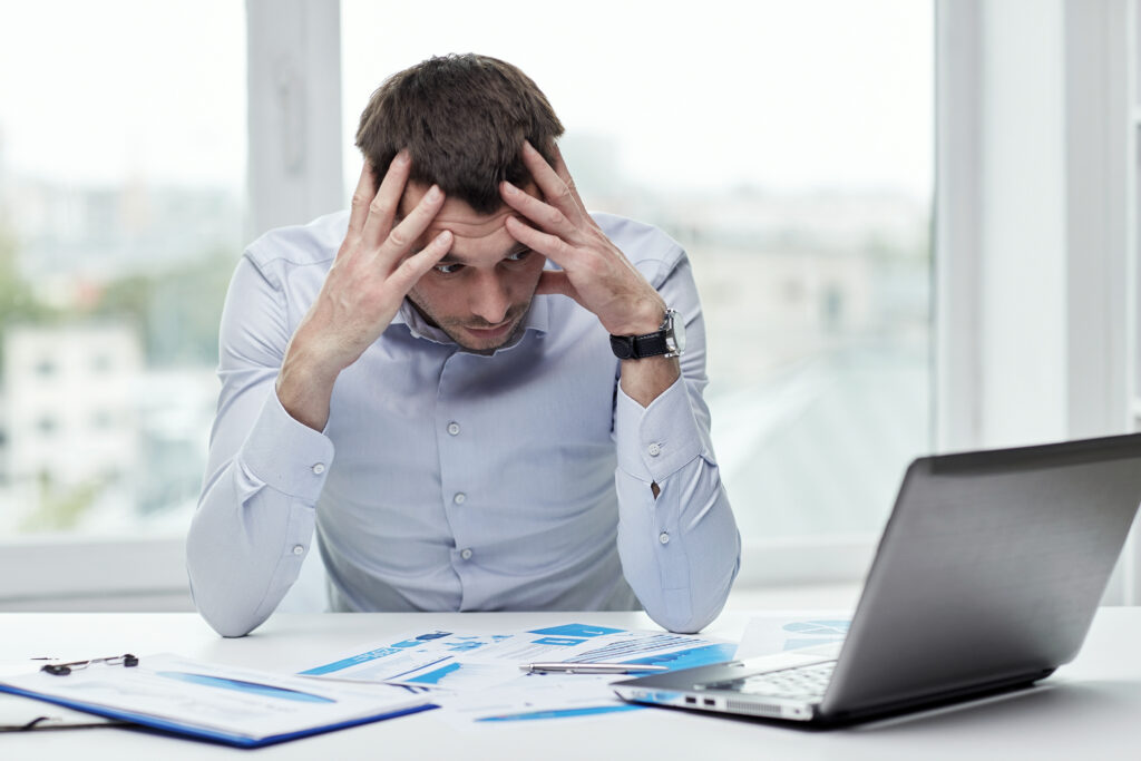 A stressed out attorney